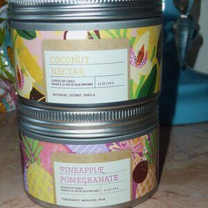 Brand New Lot of Tried & True Candles Pineapple Pomegranate and Coconut Nectar